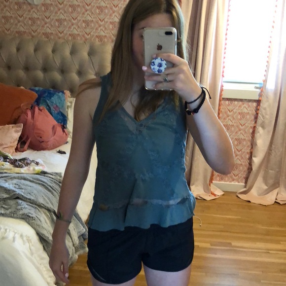 American Eagle army green tank top - Picture 1 of 3
